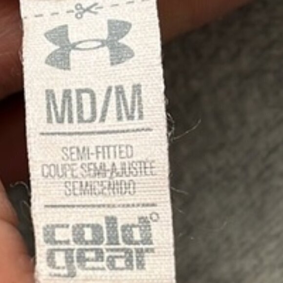 Under Armour Storm ColdGear Heather Gray Semi-Fitted Cropped Sweatpants Joggers - Picture 9 of 11